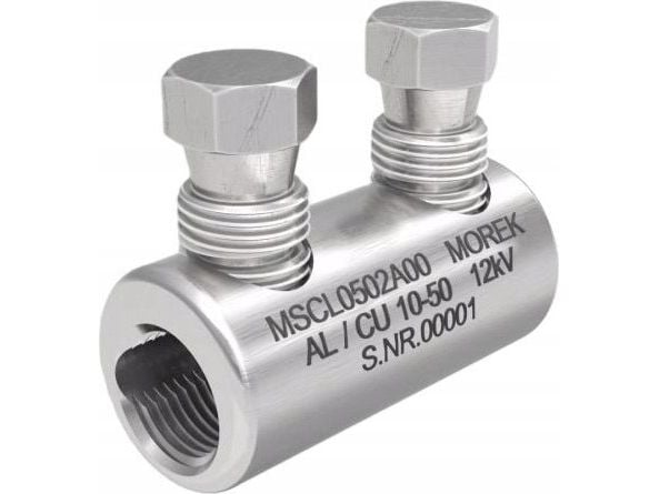 MOREK ruuviliitin MSCL50 Al/Cu 10-50mm² 12kV 2x alumiininen murtopultti MSCL0502A00