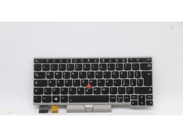 Lite-On - Erstatningstastatur for bærbar PC - med Trackpoint, UltraNav - bakbelysning - QWERTY - Italiensk - sølv - FRU - for ThinkPad L13 20R3, 20...