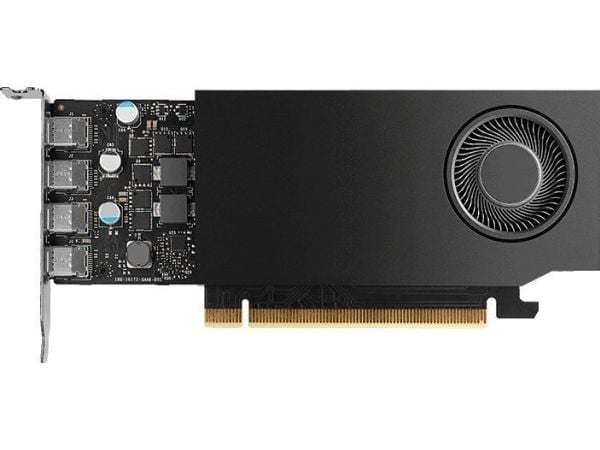 NVIDIA RTX A400 - grafikkort - RTX A400 - 4 GB GDDR6 - PCIe 4.0 x8 lavprofil - 4 x Mini DisplayPort
