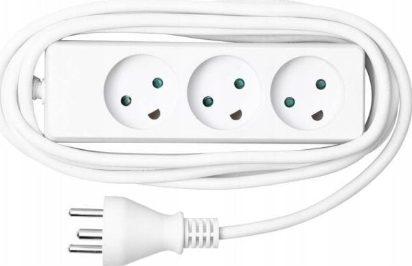 Microconnect MC-GRU0350DK, 5 m, Sisätila, Tyyppi K, Tyyppi K, 1 mm², Valkoinen
