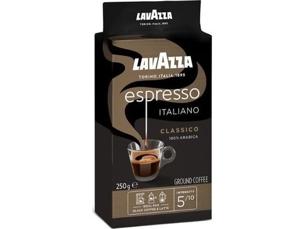 Lavazza Espresso Italiano Classico, 250 g, Lysbrent, Espresso, Krukke