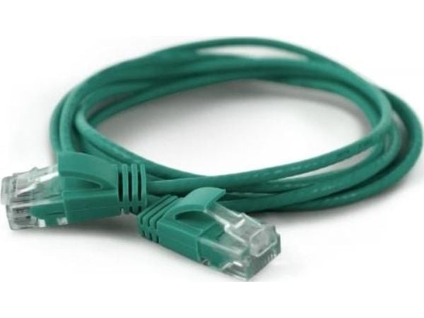 wantec - Patch-kabel - RJ-45 (hane) till RJ-45 (hane) - 20 cm - CAT 6a - grön