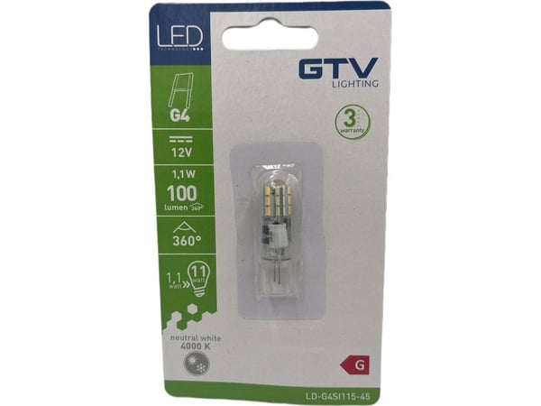 GTV LED-pære GTV LD-G93W25-45 2,5W G9 SMD 2835 dimmbar 220lm 4000K nøytral