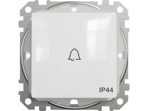 SCHNEIDERE Tryckknapp "klocka" Schneider Sedna Design SDD211131 IP44 vit Design &amp; Elements