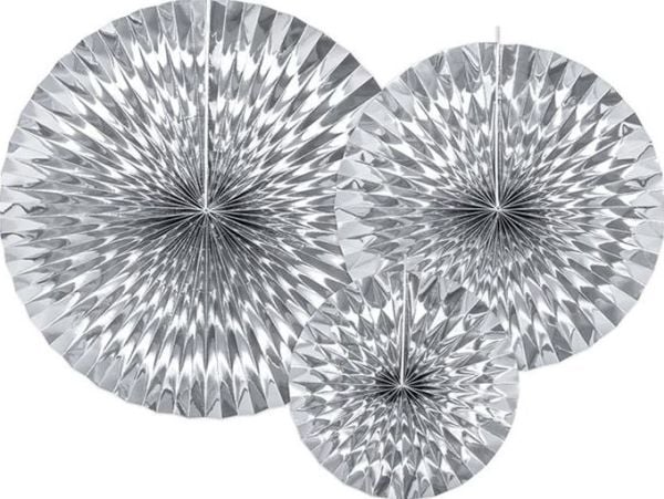 Dekorativa rosetter, silver