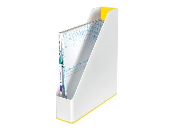 Leitz WOW Dual Colour - Magasinfil - ryggbredd: 73 mm - för A4 (210 x 297 mm) - gul