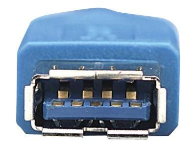 TECHly - USB-förlängningskabel - USB typ A (hane) till USB typ A (hona) - USB 3.0 - 1 cm - formpressad - blå