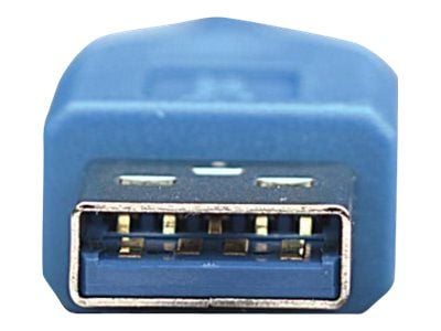 TECHly - USB-förlängningskabel - USB typ A (hane) till USB typ A (hona) - USB 3.0 - 1 cm - formpressad - blå