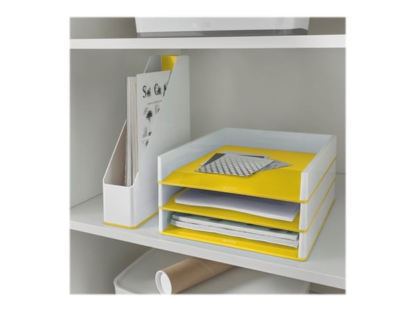 Leitz WOW Dual Colour - Magasinfil - ryggbredd: 73 mm - för A4 (210 x 297 mm) - gul