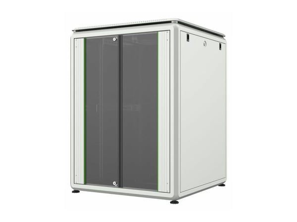 Lanview by Logon Data Line - Rack skap - 800 x 800 mm, data line - free-standing - hvit - 20U - 19"