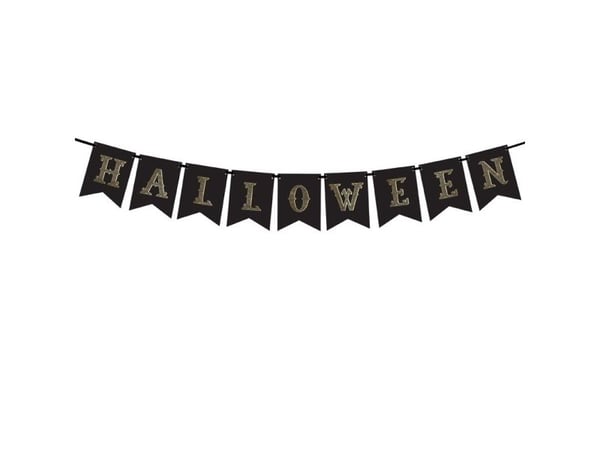 Halloween bogstavbanner