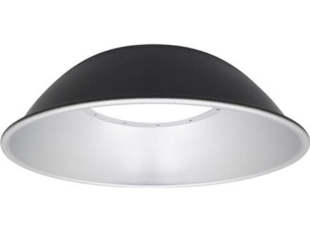 ECOtech High bay Reflektor - Alu, mat sort, Passer til 100W / Ø218