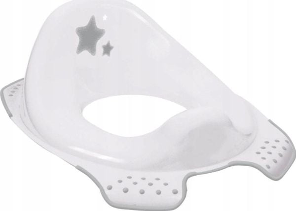 KEEEPER 18650 EWA STARS Anti-skli toalettsetetrekk, mellomrom hvit