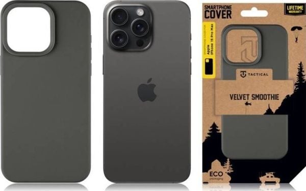 Tactical Velvet Smoothie-deksel for Apple iPhone 15 Pro Max Bazooka standard