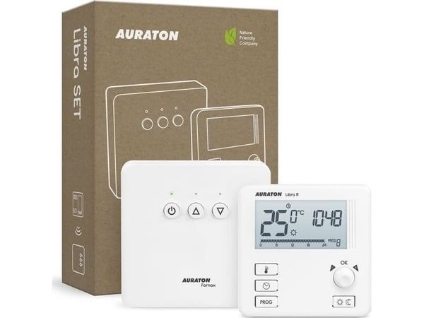 Auraton AURATON AURATON Libra SET - Viikoittainen langaton lämpötilan säädin lämmityslaitteen säätimellä (), (mallin 3021RT seuraaja)