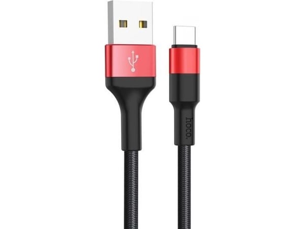 Hoco USB-A - USB-C punainen kaapeli (6957531080251)