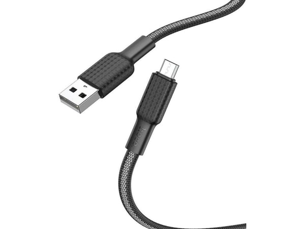 USB-kabel Partner Tele.com USB-A til microUSB, svart
