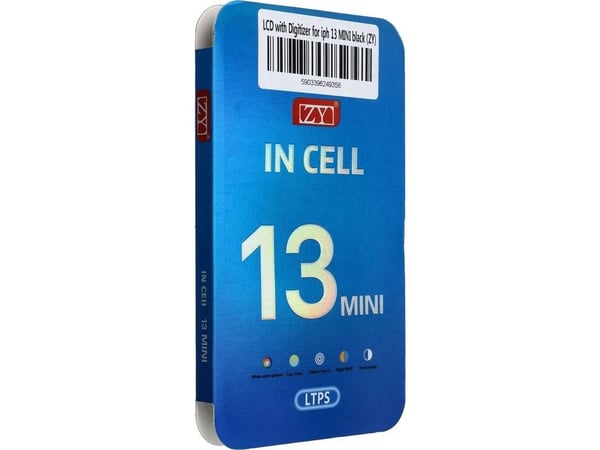 OEM-skjerm for iPhone 13 Mini med berøringsskjerm svart (ZY-LTPS)