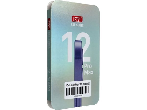 OEM-näyttö iPhone 12 Pro Max -puhelimeen, jossa on kosketusnäyttö, musta (ZY-LTPS) IC-siirrettävä