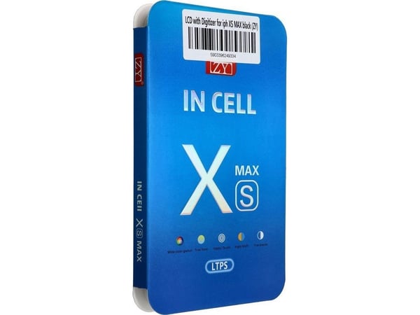 OEM-skjerm til iPhone Xs Max med berøring, svart (ZY-LTPS)