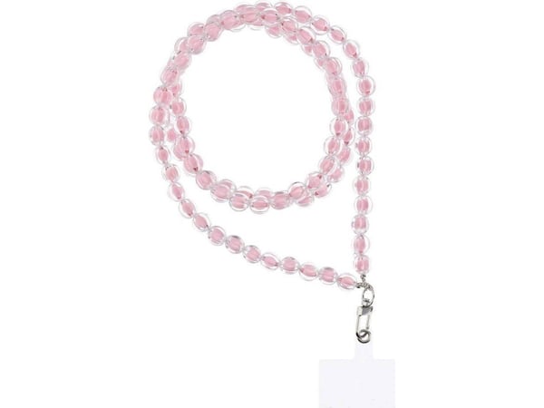 OEM anheng COLORFUL til telefon / snorlengde 120 cm (60 cm i løkke) / på hals - rosa