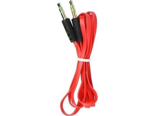 OEM-kabel Jack 3,5 mm – Jack 3,5 mm, 1 m, rød