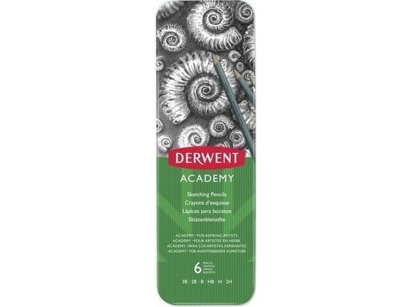 Delock Derwent slipblad i metallförpackning 6