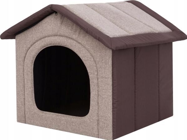Hobbydog R2 hundehus INARII cappuccino med mønster