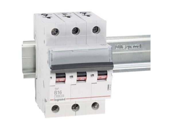 Legrand TX3, Miniatyr-automatsikring, Type C, IP20, 240 - 415 V