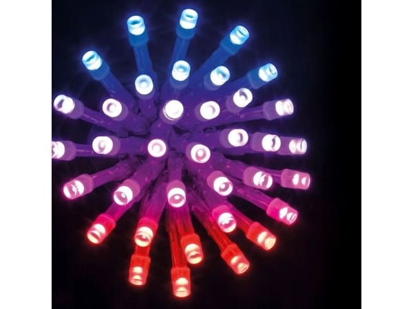 Fééric utendørs julelamper flerfarget, 100 LED