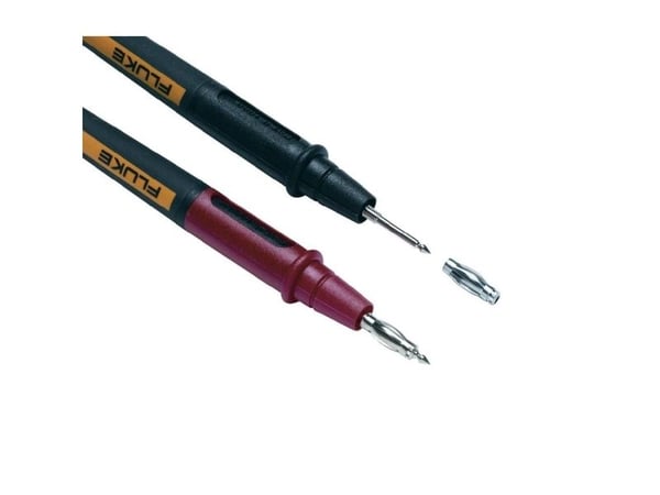 Fluke TL175E Turvatestausjohtosarja [Teräliitin 4 mm - testikärki] 1,20 m musta, punainen 1 kpl