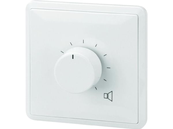 Monacor ATT-306PEU, Rotasjonsvolumkontroll, Hvit, 6 W, 80 x 67 x 80 mm, 190 g
