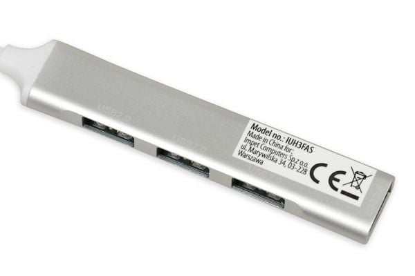 iBOX IUH3FAS - Hub - 4 x SuperSpeed USB 3.0 - stasjonær