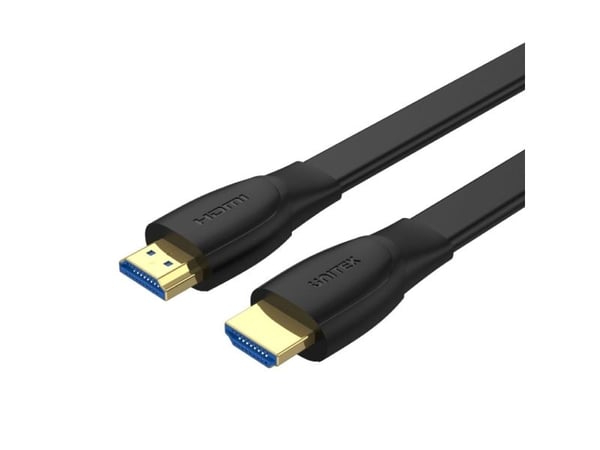 Unitek - High Speed - HDMI-kabel med Ethernet - HDMI hann til HDMI hann - 1.5 m - skjermet - svart - flat, 4K 60Hz støtte