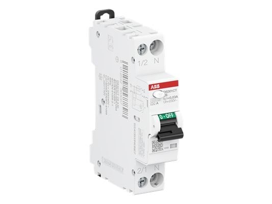 ABB DS301CA-B10/0.03 Vikavirtasuojakytkin 6kA 1P+N tyyppi A B10 30mA (2CSR255163R1105)