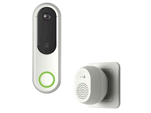 Doro Hemma - Smart dørklokke - med kamera - trådløs - 802.11b/g/n, 433 MHz RF-protokoll - 2.4 Ghz - hvit