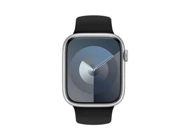 Crong CRG-40LQB-BLK, Klokkereim, Apple, Apple Watch 42/44/45/49mm, Silikon, Metallisk
