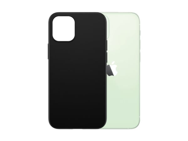 SIKKER. av PanzerGlass - Bakdeksel til mobiltelefon - termoplastisk polyuretan (TPU) - svart - for Apple iPhone 12 mini
