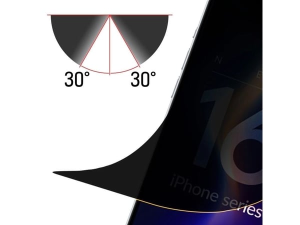 3MK Silky Matt Privacy, Apple, Apple iPhone 16, Varmeresistent, Slagbestandig, Reflekterende, 1 stk