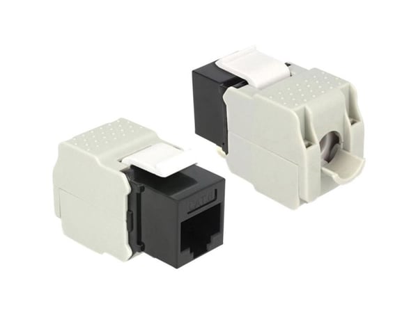 Delock - Modulinnlegg - CAT 6 - UTP - RJ-45 - svart