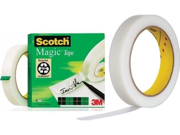 Scotch Magic Tape 810, 66 m, Fiber, Papir, CE, 19 mm