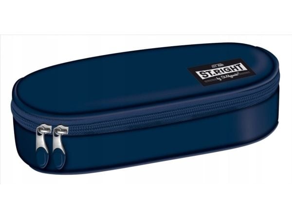 Polstret pennal med indre klaff PC-01 ST.NAVY BLUE VINTAGE