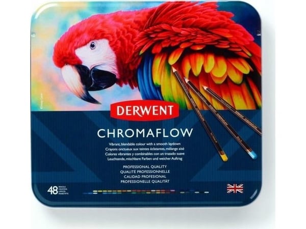 Derwent Chromaflow värikynät 48 pud metallia