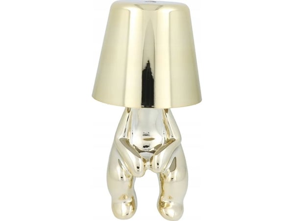 OEM GOLD MAN Art Deco istuva yöpöytävalaisin (malli 2) MLTL