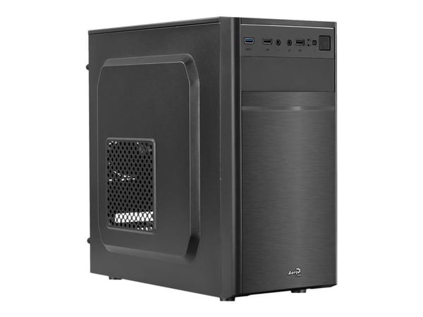AeroCool PGS C Series CS-103 - Tower - mikro ATX - ingen strømforsyning (ATX) - svart - USB/lyd
