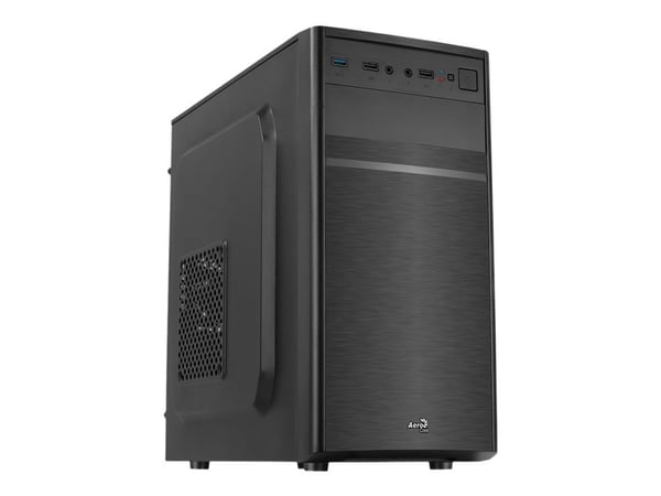 AeroCool PGS C Series CS-103 - Tower - mikro ATX - ingen strømforsyning (ATX) - svart - USB/lyd