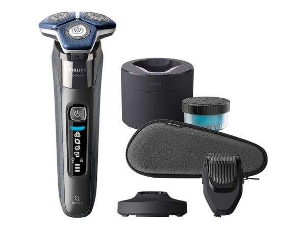 Philips SHAVER Series 7000 S7887/58 Sähköparranajokone märkä- ja kuiva-ajoon, Parranajokone kääntyvällä päällä, Kromi, SH71, 2 vuosi/vuosia, Akku, ...