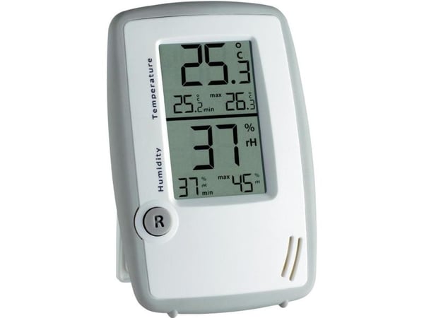 TFA-Dostmann 30.5015, Hvit, Innendørs hygrometer, Innendørstermometer, Hygrometer, Termometer, Plast, -10 - 70 °C, 14 - 158 °F