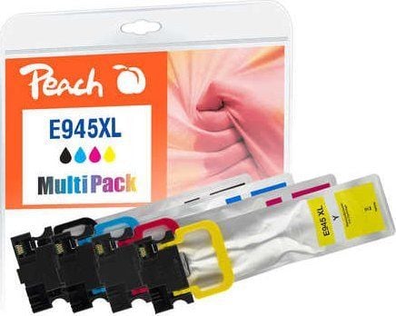 Peach PI200-796, Korkea (XL) värintuotto, 90 ml, 66 ml, 5000 sivua, 4 kpl, Yhdistelmäpakkaus