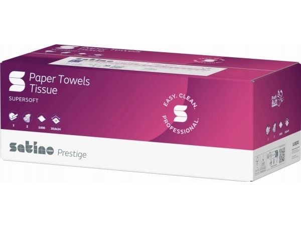 Wepa papir til håndrensing LPCB2200S, 200 ark, Z-fold, 20,6 x 24, cellulose (15 stk)